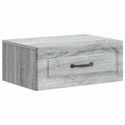 Mobiletto da notte a muro Grigio Sonoma 49 x 34,5 x 20 cm