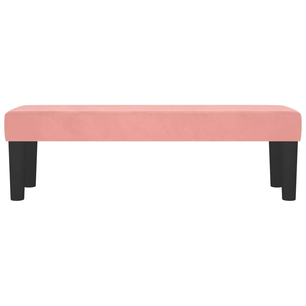 Panca rosa 100 x 30 x 30 cm velluto 02_0010681