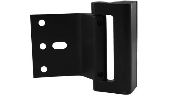 Chiusura di sicurezza per porta - Rafforzamento con maniglia morta - Lega di alluminio - Nero - 7,62 cm - Resistente a 363,9 kg - Chiusura di sicurezza per porta