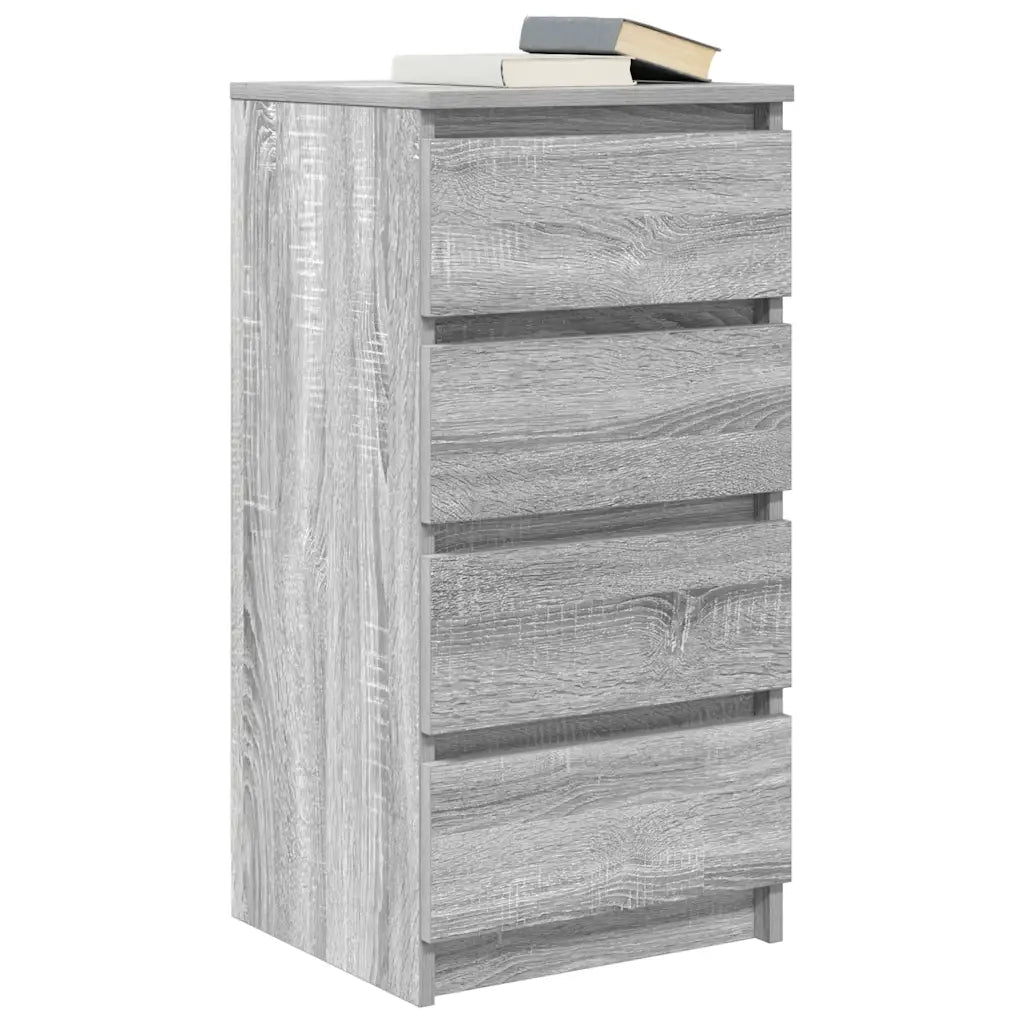 Credenza Grigio Sonoma 37,5x35x76 cm in Legno Multistrato 861756
