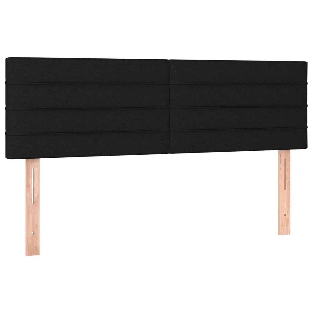 Letto a Molle con Materasso e LED Nero 140x200 cm in Tessuto 3133239