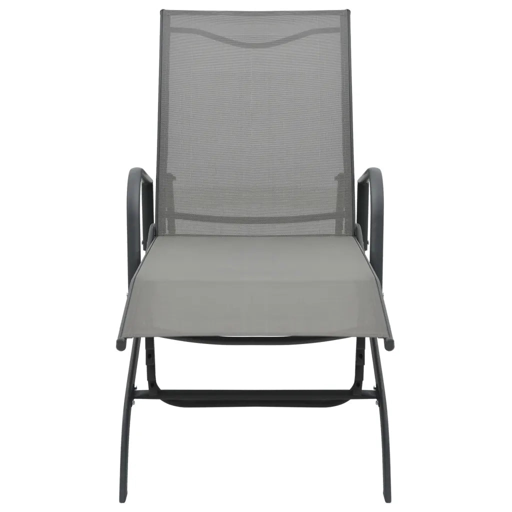 Lettino Prendisole in Acciaio e Textilene