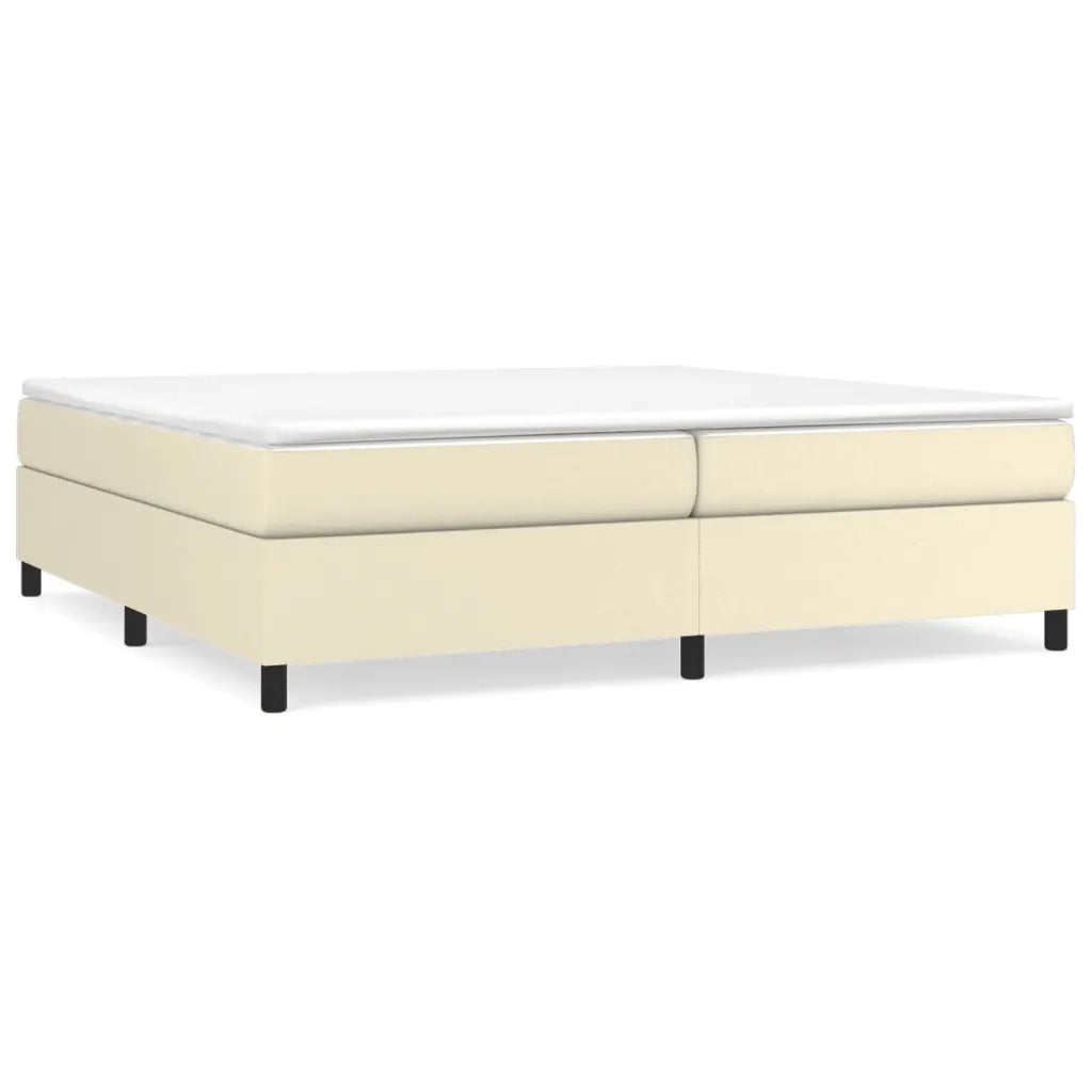 Giroletto a Molle con Materasso Crema 200x200 cm in Similpelle cod mxl 60062