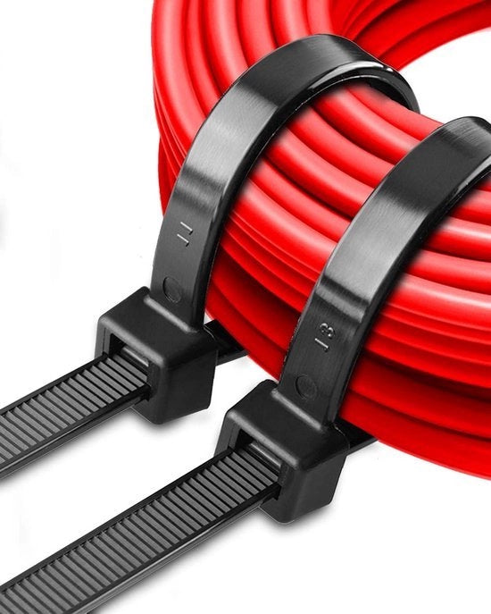 Cavi elettrici 900 mm x 9 mm, 30 pezzi, cinture di cavo in nylon UV-resistente, nero