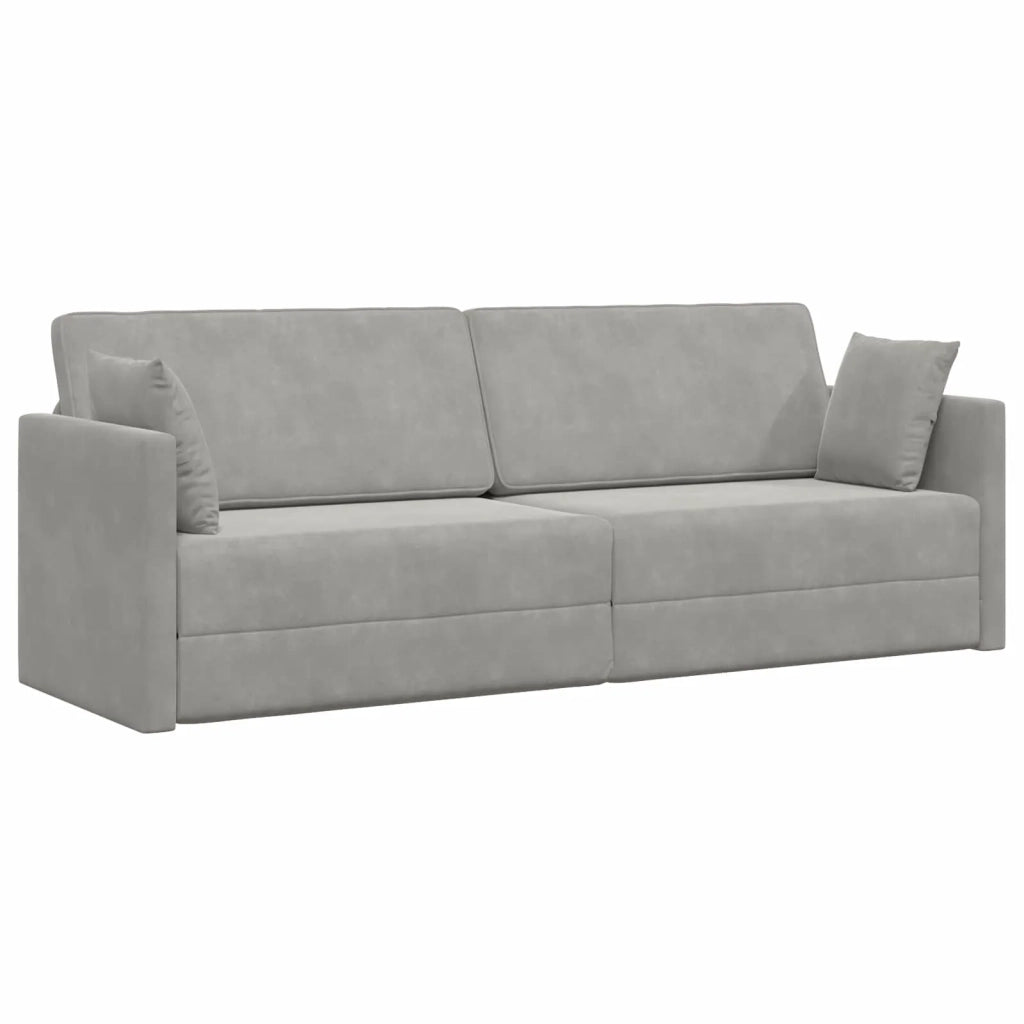 Divano-letto da pavimento Grigio chiaro 213 x 70 x 77 cm 4106726