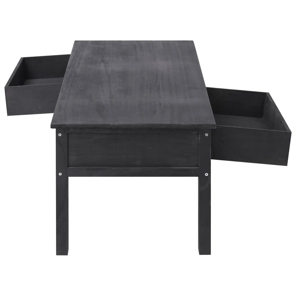 Tavolino da Salotto Nero 100x50x45 cm in Legno 284141