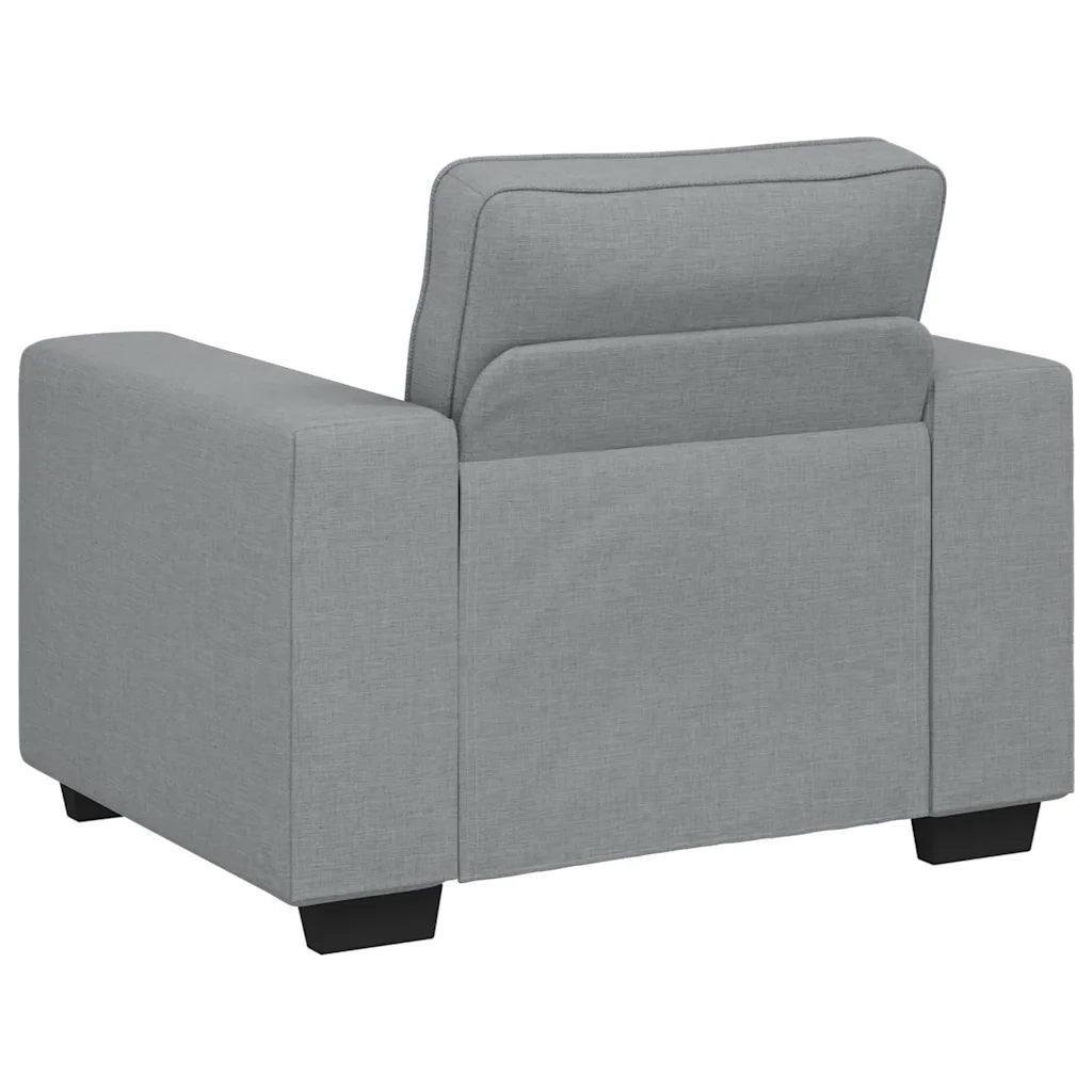 Poltrona-Divano Sedia Grigio Chiaro 100x77x82 cm in Tessuto