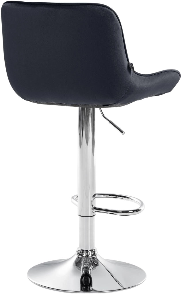Barhocker Vonore Samt chrom