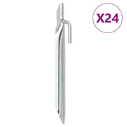 Picchetti Tenda 24pz a Forma di V 17 cm Ã˜20 mm Acciaio Zincato