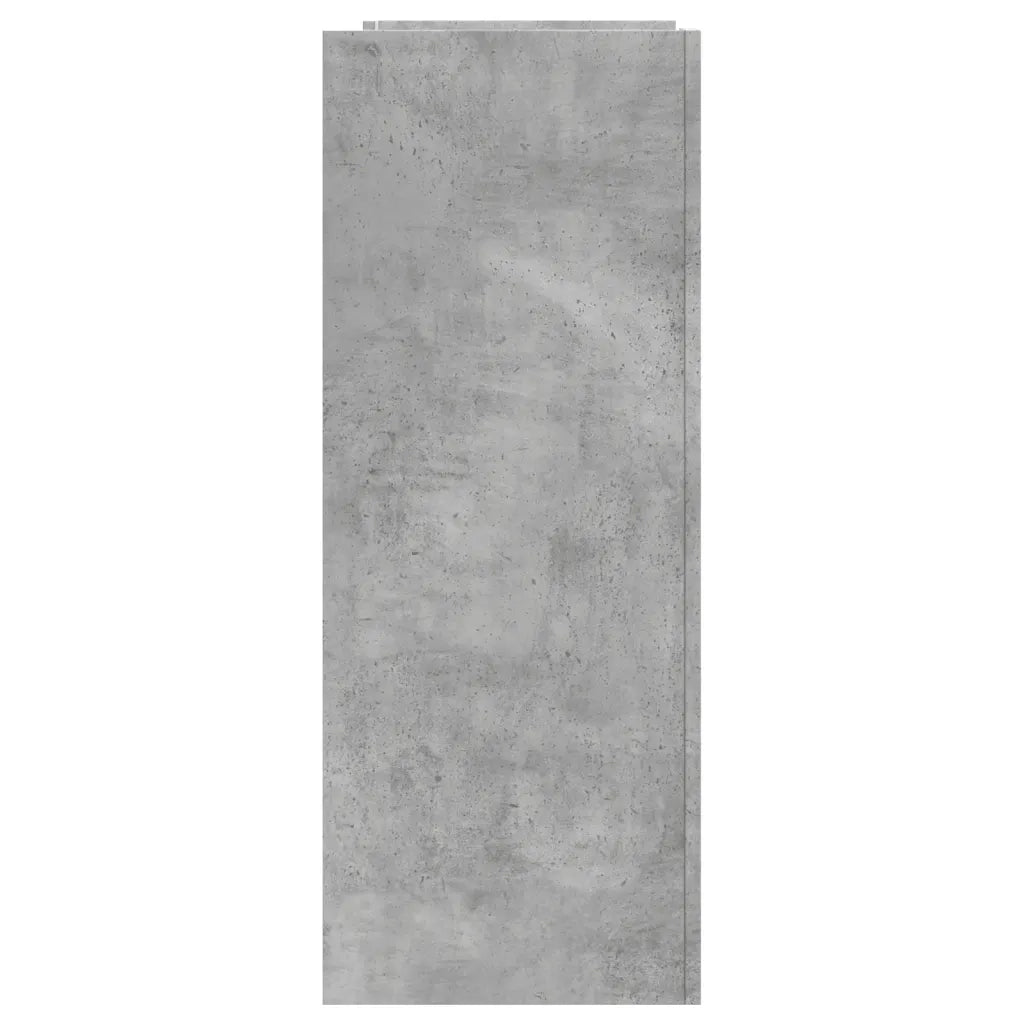 Tavolino Consolle Grigio Cemento 100x35x90 cm in Multistrato 848475