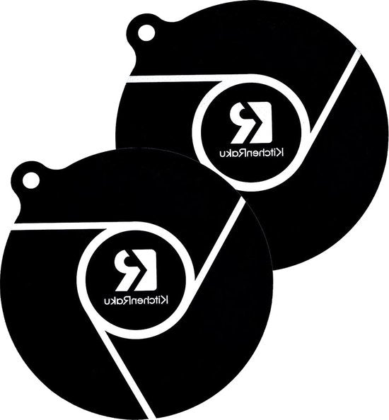 Mat per induzione da 20 cm - protezione magnetica per pentola - 2 pezzi - mat di silicone - trasparente
