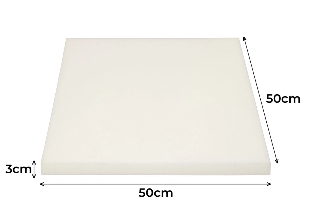 Set Imbottiture Cuscini Materassi Gomma Piuma In Varie Misure Made In Italy - 50x50 - Imbottitura