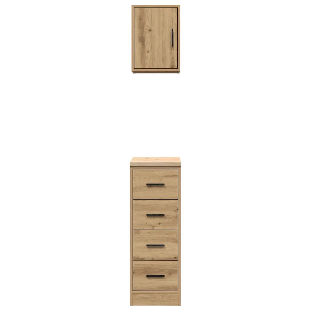 Armadi da Garage 2 pz Rovere Artigianale in Legno Multistrato CFW4459521