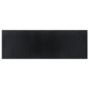 Tappeto del soggiorno | Tappeto Rettangolare Nero 100x300 cm in Bamb¨´