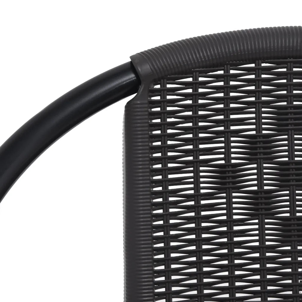 Sedie da Giardino 6 pz in Plastica Rattan e Acciaio 110 kg 3107704