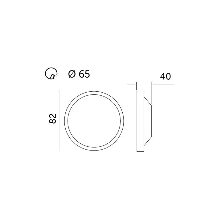 Faretto incasso LED rotondo bianco 5W 4000K 3 modalità