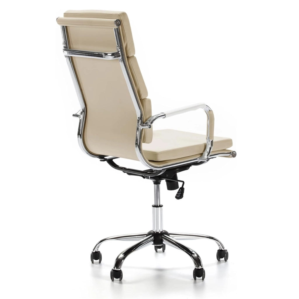 POLTRONA PRESIDENZIALE PLATINUM 55X65XH119CM CREMA