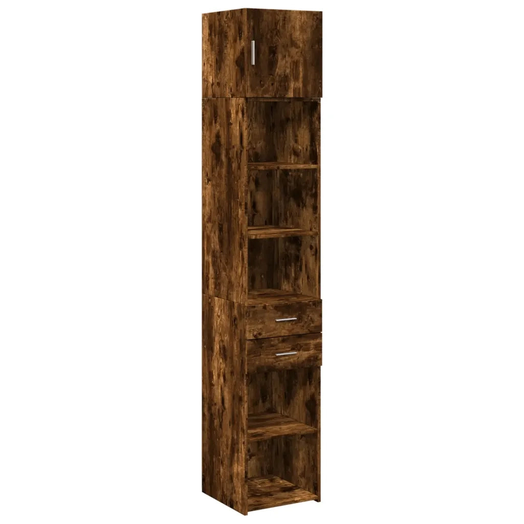 Mobile Sottile Rovere Fumo 40x42,5x225 cm in Truciolato