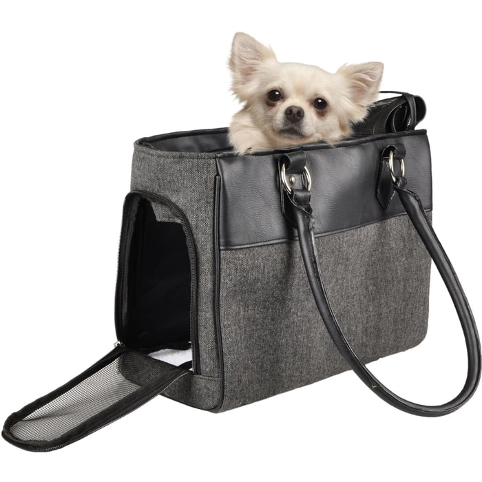 FLAMINGO Borsa Trasportino per Animali Lior Nero 45x19x29 cm 425406