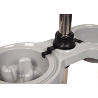 FLAMINGO Supporto con Ciotole Suvi M 1100 ml e 1500 ml Grigio 439641