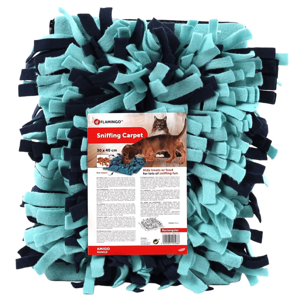 FLAMINGO Tappetino Olfattivo Gioco per Cani con Cerniera Amigo 30x40cmcod mxl 119895