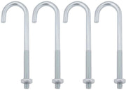 Bout di fissaggio 150 mm - Vite M10 - Acciaio inossidabile - Galvanizzato - Fissaggio - Resistente allo shock - Bout di fissaggio
