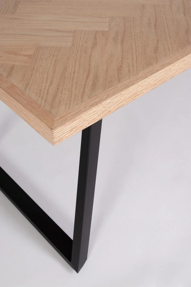 Tavolo Legno Nero Industriale da Interno 180x90 cm - GRIFFIN