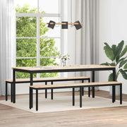 panchina Naturale 200 x 35 x 45 cm Pino massello