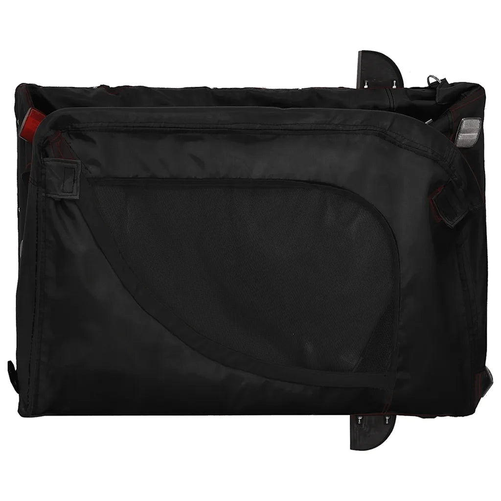 Rimorchio da Bici per Animali Nero Oxford e Ferro CFW6521326