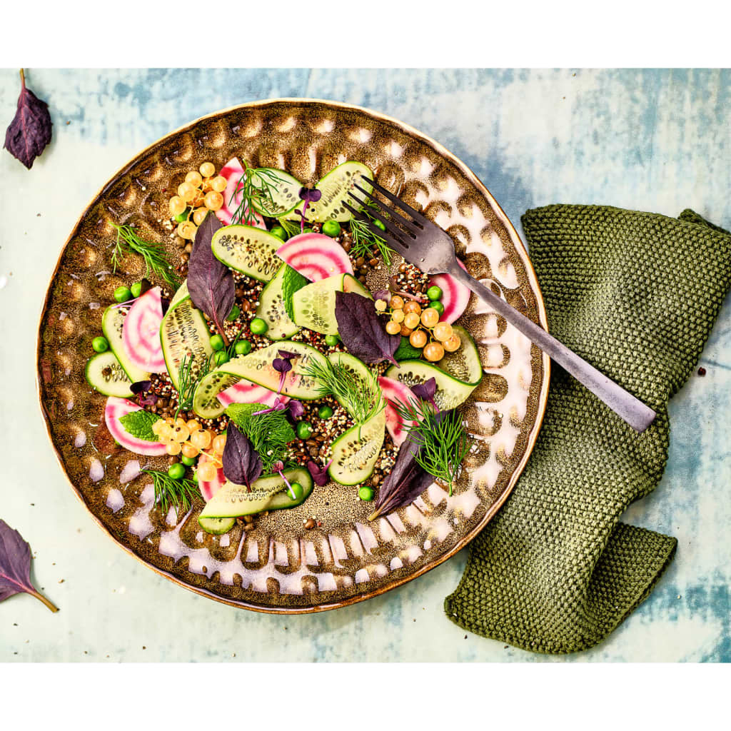 Cosy & Trendy Piatto Piano Araki Hazel 6pz Ø27 cm Marrone 446029