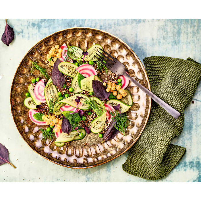 Cosy & Trendy Piatto Piano Araki Hazel 6pz Ø27 cm Marrone 446029