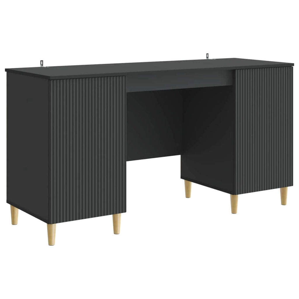 Scrivania Nero 142,5 x 50 x 75 cm Legno ingegnerizzato 3414595