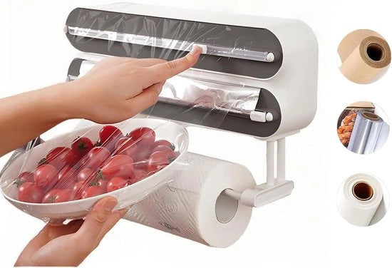 Dispensatore di Foli Magnetico con Taglierino per Foli di Alluminio e Foli di Conservazione