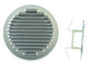 GRIGLIA DI AERAZIONE IN ALLUMINIO CON ZANCHE Ø mm. 150 per fori Ø mm.80-125