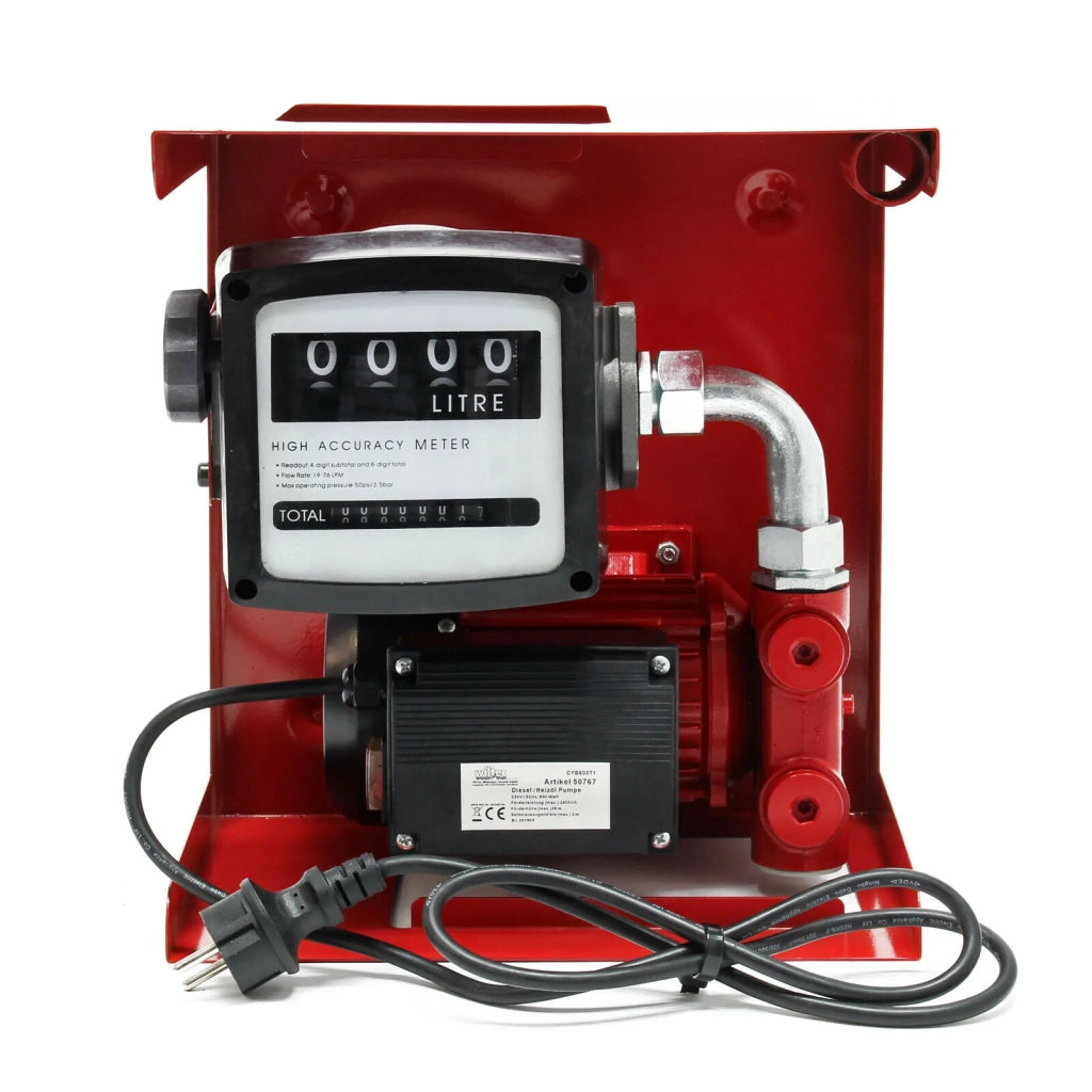 Pompa autoadescante per carburante o biodiesel 230 volt 600 watt 40 l/min mobile con pistola automatica 16_0000607