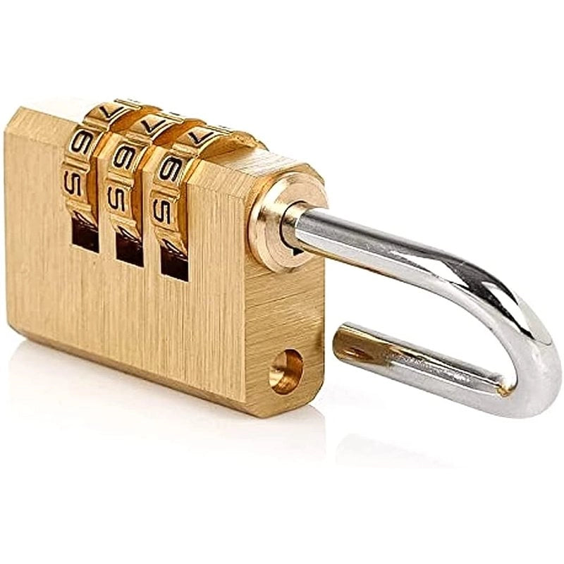 2 Pezzi Lucchetti a Combinazione 3 Cifre Altezza Anello 20mm per Valigia Zaino Armadietto