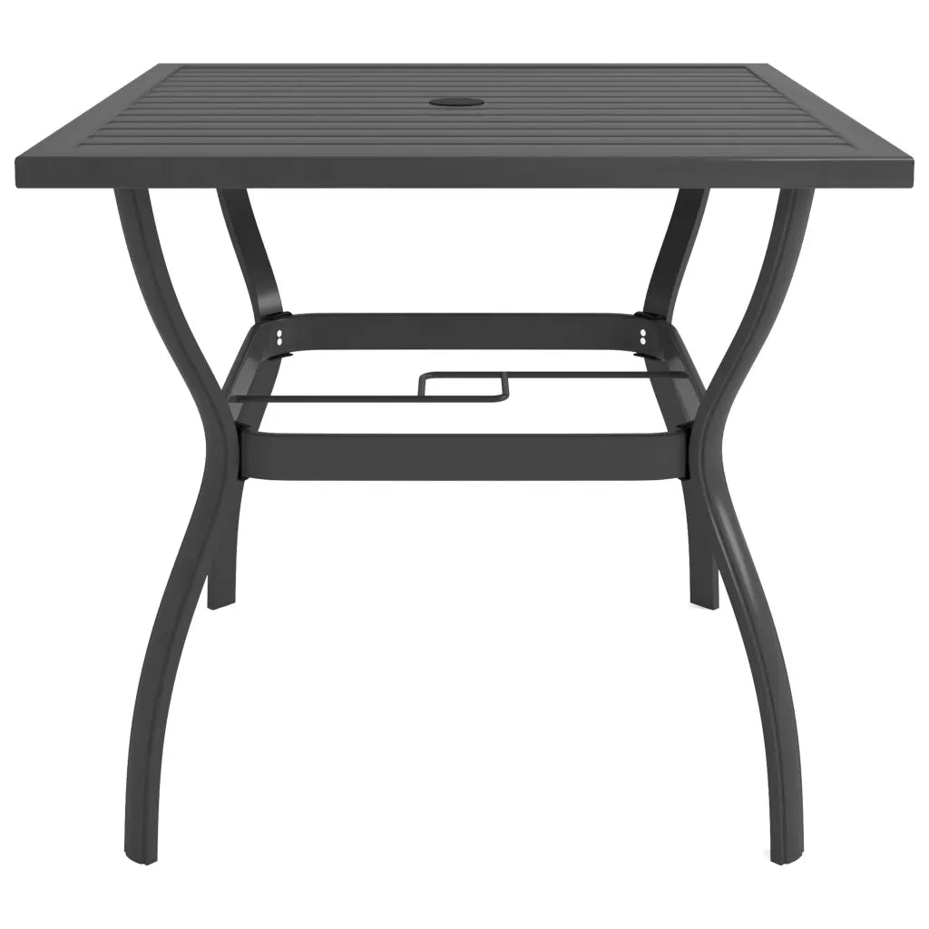 Tavolo da Giardino Antracite 81,5x81,5x72 cm in Acciaio cod mxl 34330