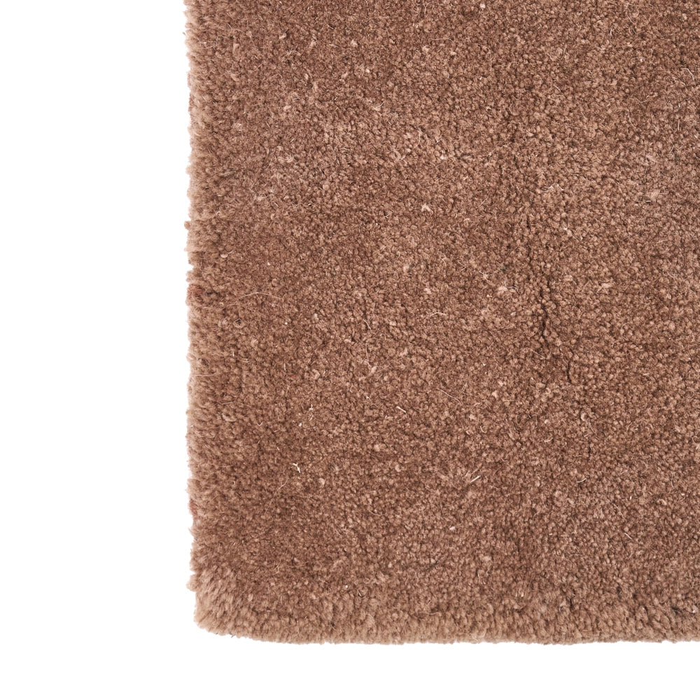 Tappeto in lana forma rettangolare, tuftato a mano 160 x 230 cm marrone design elegante