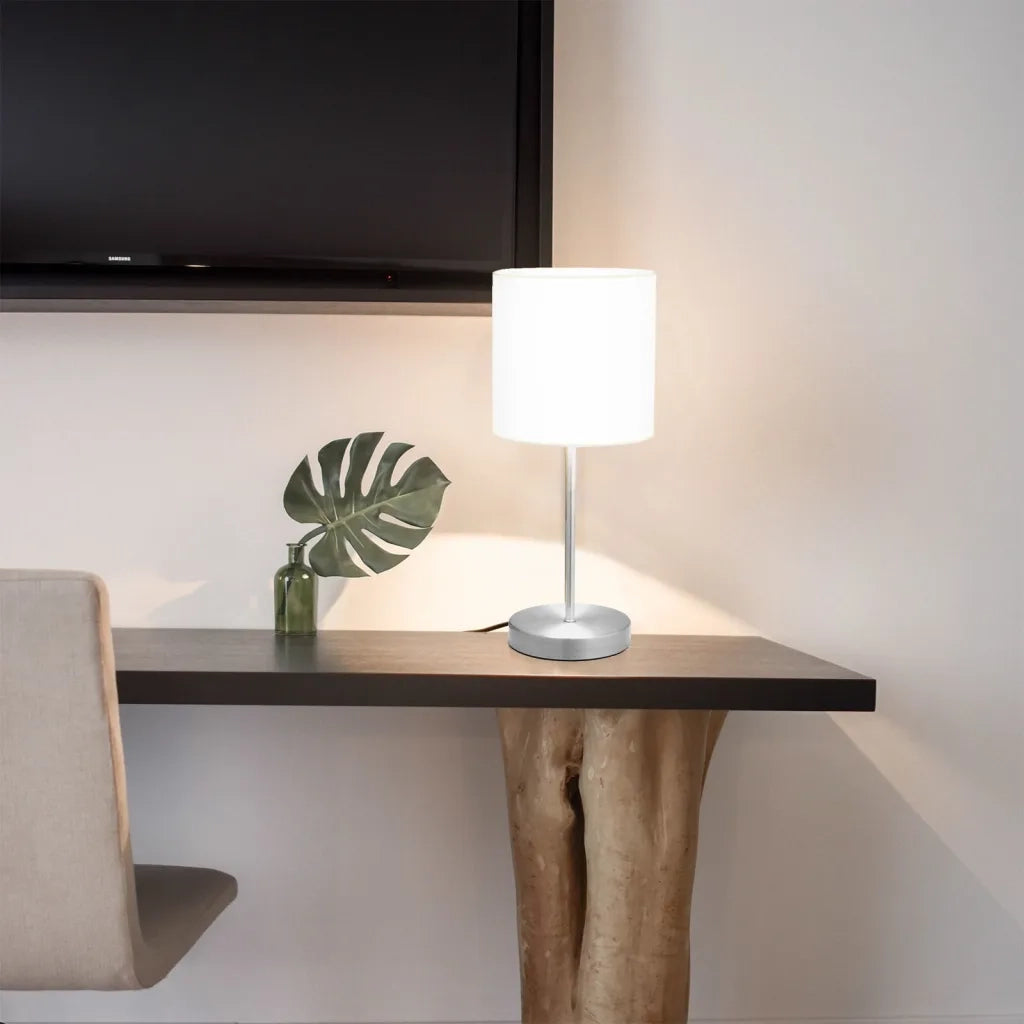 Lampade da Tavolo 2 pz Pulsanti Touch Bianche E14 CFW1874759