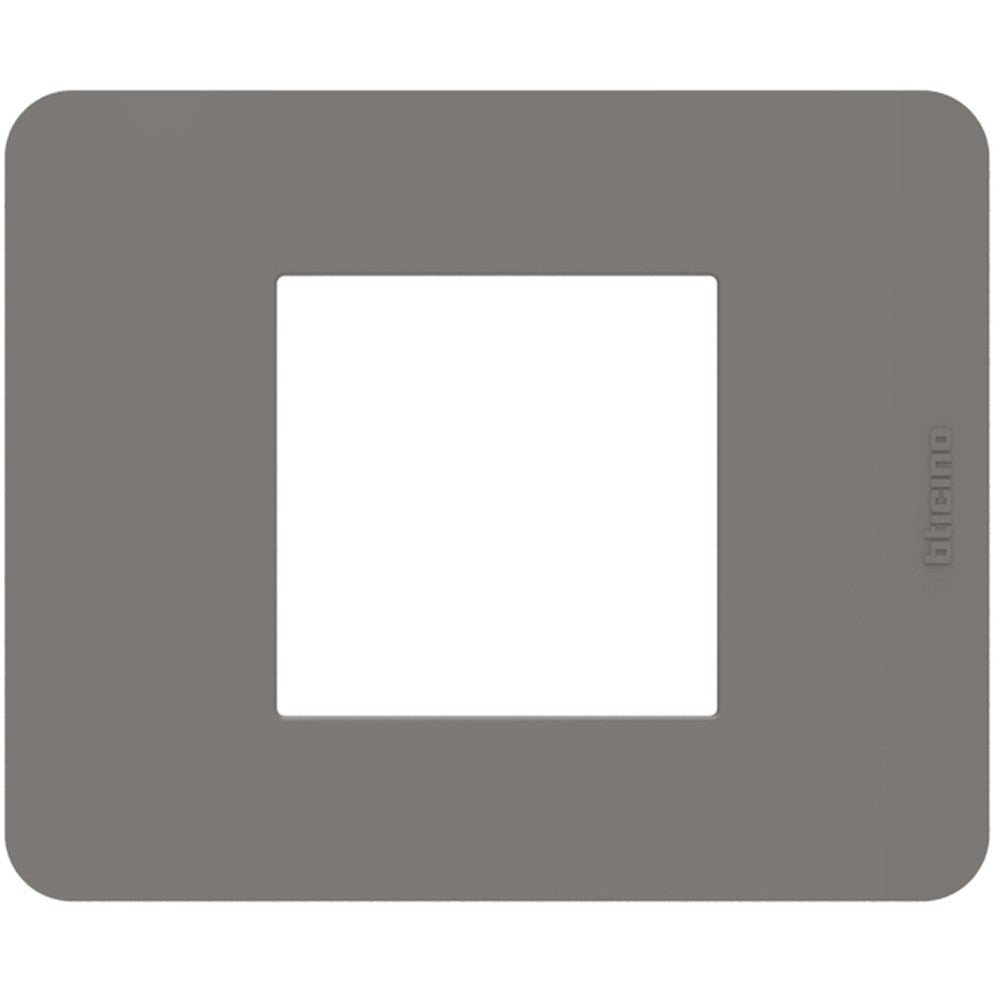 Placca Bticino MatixGO Tones 2 moduli tortora JA4802TD