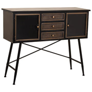Credenza in metallo marrone 122x42x100h