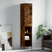 Credenza Rovere Fumo 34,5x34x180 cm in Legno Multistratocod mxl 78120