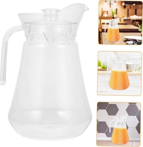 Acquario con coperchio - 15 litri - acrilico - frigorifero - plastico - acquario - caraffa per acqua fredda - caraffa - theeketel - acqua fredda - dispenser di tè - per uso domestico - ufficio