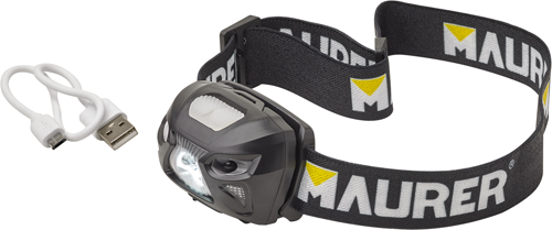 Torcia da testa led ricaricabile - cf blister