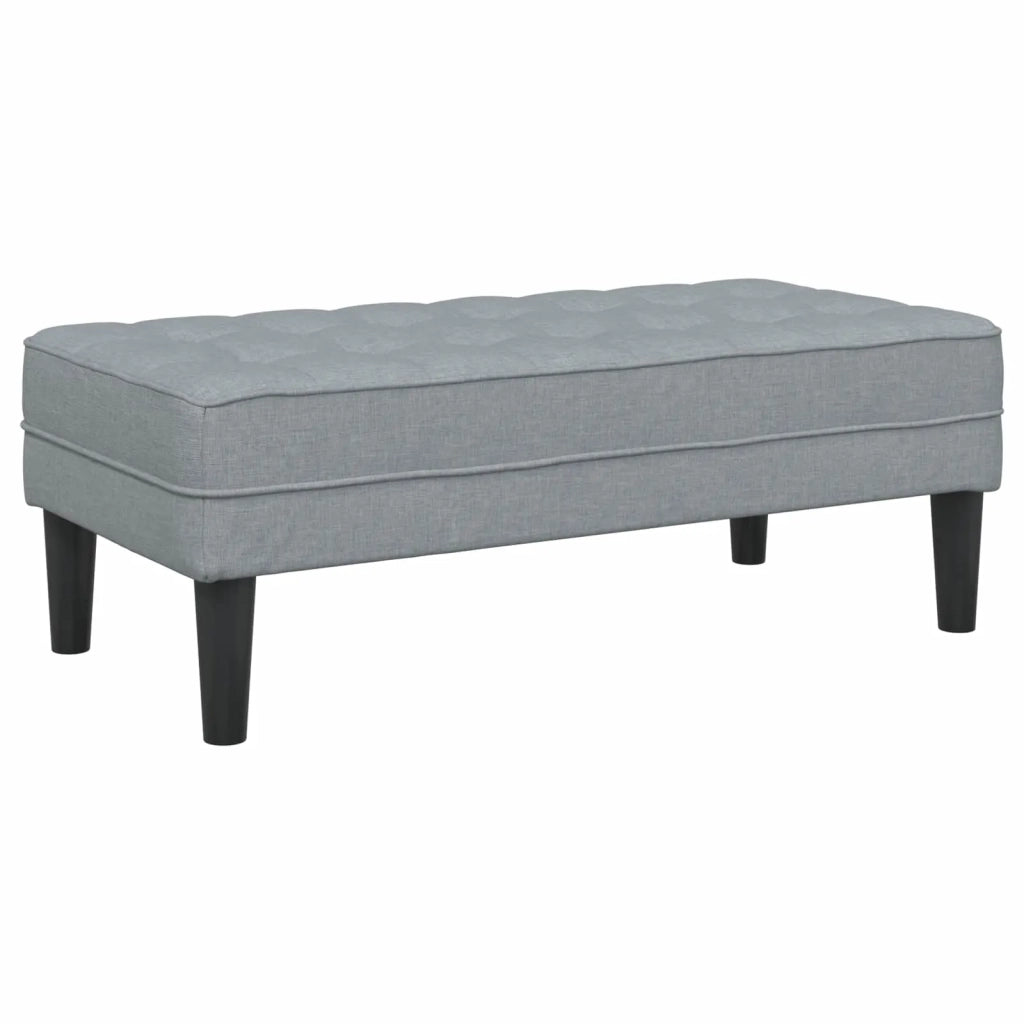 Set di divani con cuscino 2 pcs Grigio chiaro Poliestere 3329252