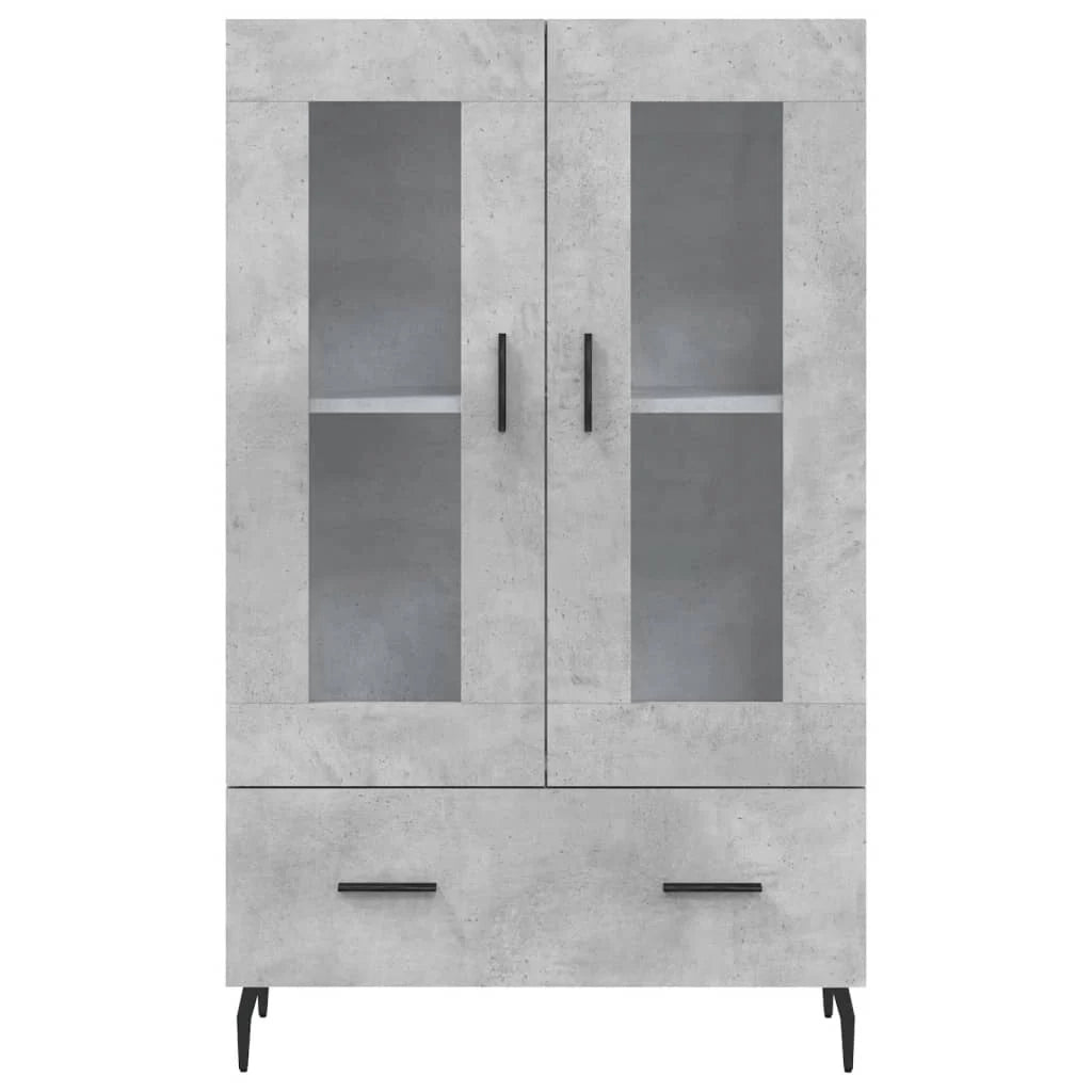 Buffet credenza cassettiera mobiletto mobile contenitore organizer cucina soggiorno salotto alto 69,5 x 31 x 115 cm legno ingegnerizzato grigio 02_0034468