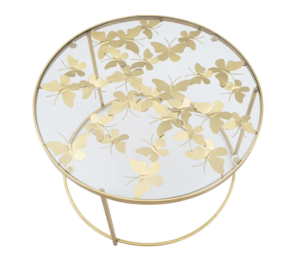TAVOLO DA CAFFE' BUTTERFLIES CM � 60X40,5
