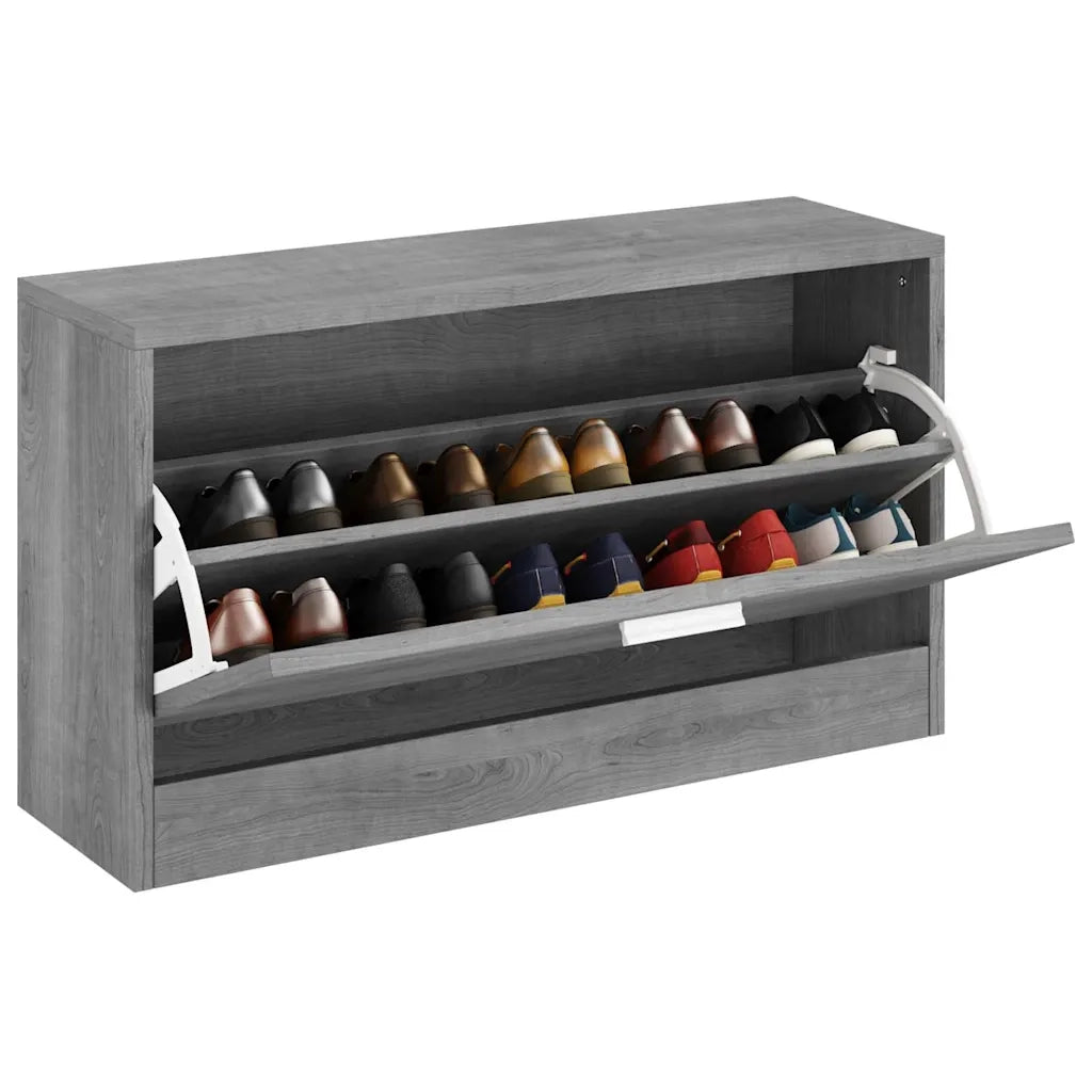 Scarpiera Grigio Sonoma 80x24x45 cm in Legno Multistratocod mxl 105678