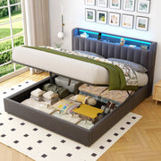 Letto contenitore 180x200 cm, colore grigio