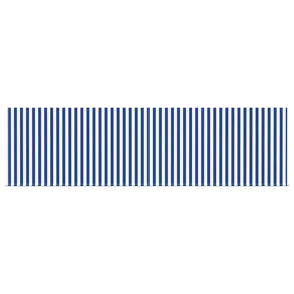 vidaXL Tenda Retrattile Blu e bianco 450 × 300 cm Tessuto
